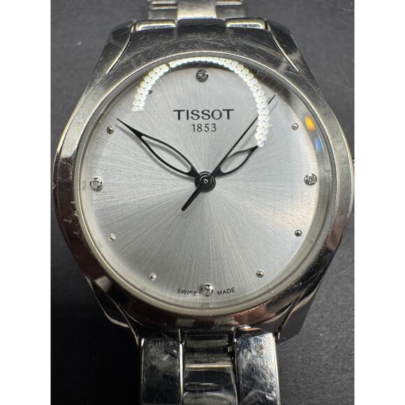 Tissot T-Wave Sliver Dial Ladies 30mm Watch T112.210.11.036.00 Diamond Dial main image 11